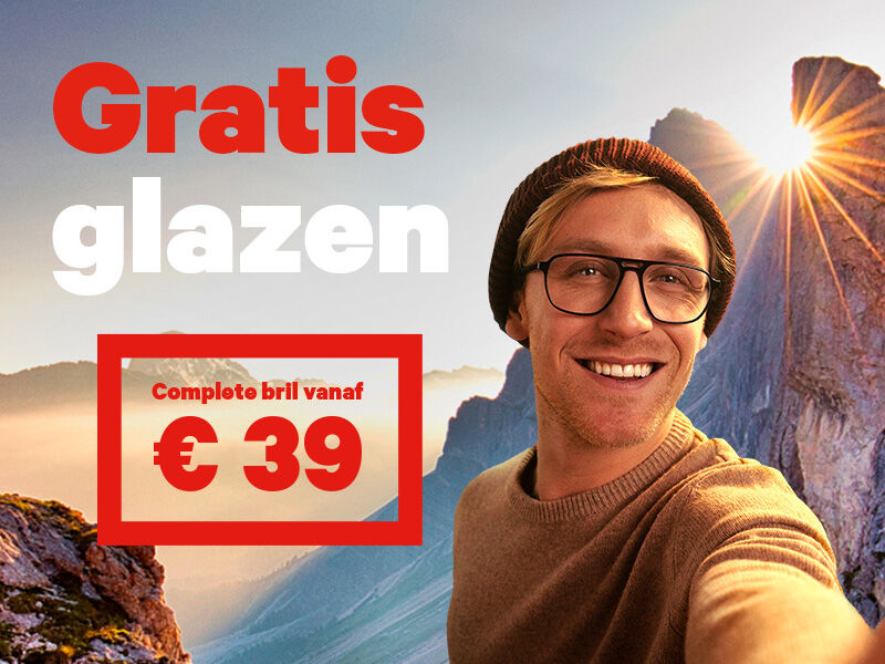 Gratis Glazen bij aankoop van een montuur